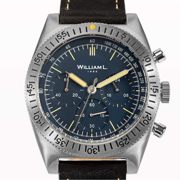 Silver and Black Chronograph Watch - Picture 10 of 12